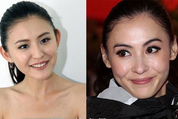 热依扎像不像张柏芝 对比照长得像风格却完全不同