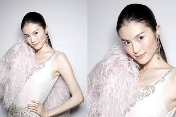 何穗白的发光图片对比 后来打美白针也是很正常的