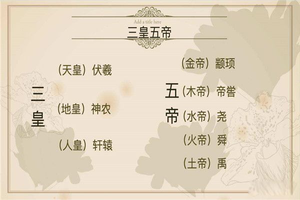 三皇五帝哪三皇哪五帝 三皇五帝简介及人物关系