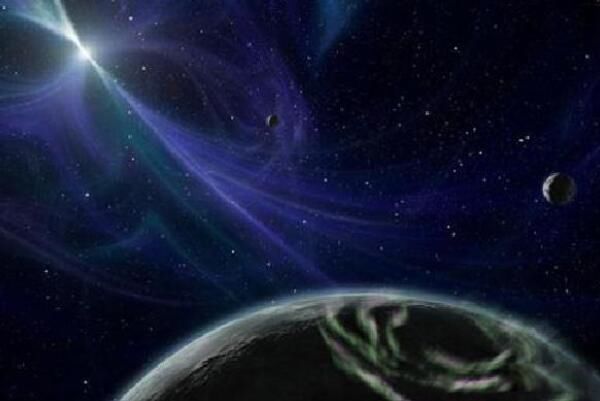 最奇特的行星有哪些 PSR 1257+12A, B,C笼罩在极光下