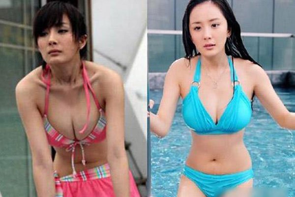 中国胸最大的十位明星 长太大会不好意思,被人说很骚气