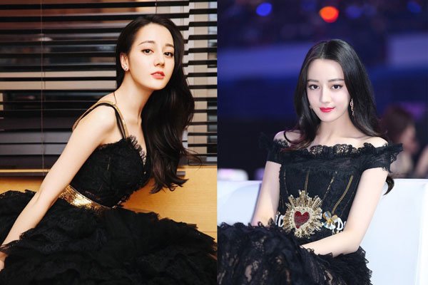 迪丽热巴打开胸的衣服照片 最显身材的衣服低胸有沟必火照