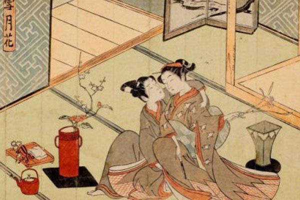 日本古代大尺度春宫图 日本古代画了那么多香艳的浮世绘