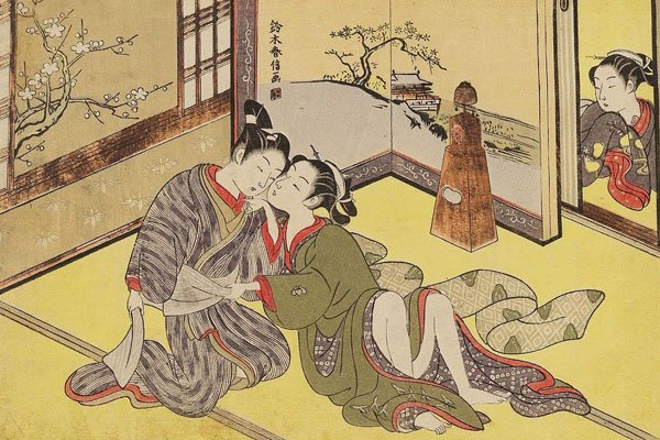 日本古代大尺度春宫图 日本古代画了那么多香艳的浮世绘