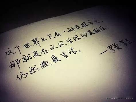 罗曼罗兰世界上只有一种英雄主义 真正的英雄主义,是认清生活真相