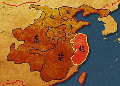战国七雄地图分布图 七国中楚国领土面积较大