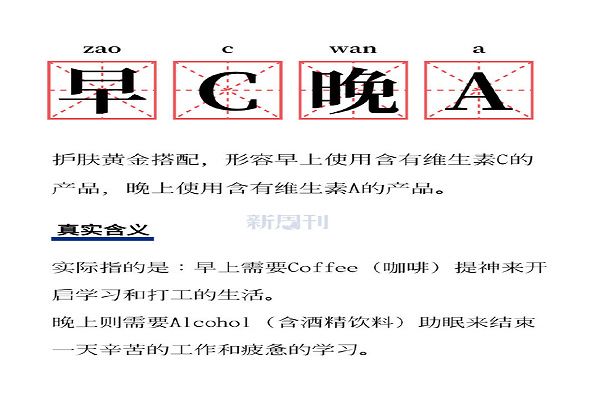 早c晚a指的是什么意思 打工人和护肤品早c晚a啥意思